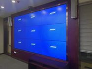 จอ LCD แสดงผลวิดีโอความสว่างสูง Bezel Tv 49 55 นิ้ว 3W สำหรับ Wall Video