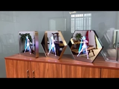 ตู้แสดงภาพโฮโลแกรมกระจก 3 มิติสำหรับไฟ LED โฆษณา