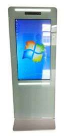 Bank 10 Infrared LCD Touch Screen Kiosk Stand 43" With LED Stripes Decoration