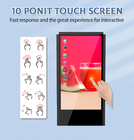 50 นิ้วในร่ม Android ตั้งพื้น Kiosk หน้าจอสัมผัส LCD ป้ายดิจิตอล