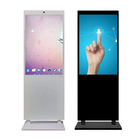 จอแสดงผล LCD โฆษณาแนวตั้งสีขาวแบบกำหนดเอง จอแสดงผลป้ายดิจิตอล LCD ขนาด 65 นิ้ว