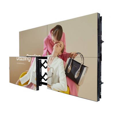 Splicing Screen 3x3 LCD Video Wall สำหรับโฆษณา Super Narrow Bezel