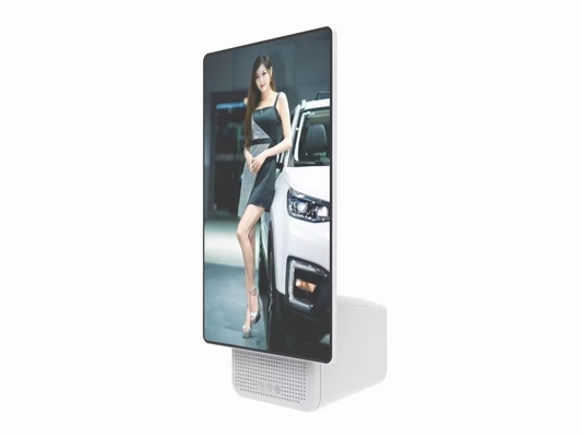 เครื่องเล่นป้ายดิจิตอลตั้งโต๊ะขนาด 13.3 นิ้ว บอร์ดเมนู LCD 300nits ขอบแคบสุด