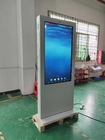 เครื่องเล่นโฆษณา LCD กลางแจ้งแบบ Double Side 32 55 86 Inch Capacitive Kiosk