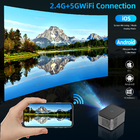 Full HD 1080P 4K โปรเจคเตอร์โรงภาพยนตร์ในบ้าน Smart Android WIFI 3D Video
