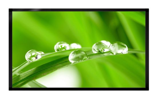 55 นิ้ว Digital Signage LCD โปรแกรมโฆษณา 10 จุด มัลติทัชติดผนัง