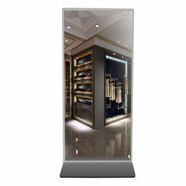 ความสว่างสูงกระจกเงา LCD Interactive ร้านเล็ก 43 นิ้ว 4G สำหรับห้างสรรพสินค้า