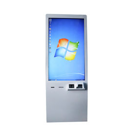 ชั้นวางเครื่องชำระเงินด้วยตนเอง Kiosk จอสัมผัส 350 Nits ความสว่างสำหรับธนาคาร