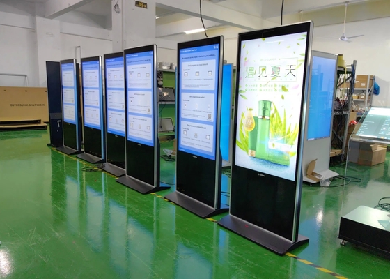 ตู้แสดงผลป้ายดิจิทัลแบบสัมผัสอินฟราเรดขนาด 43-65 นิ้ว ความละเอียด 1920x1080