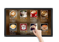 ป้ายดิจิตอลติดผนัง 32 43 55 นิ้ว LCD จอสัมผัสโฆษณาแสดงผล Android หรือ Windows