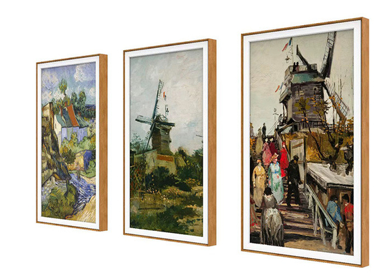 กรอบรูปไม้ป้ายดิจิตอลแนวตั้ง 55 นิ้ว BC5000 พร้อม Android Frame LCD