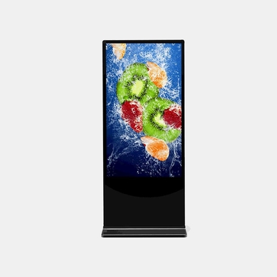 FHD UHD LCD หน้าจอแสดงผลแบบดิจิตอลเคสโลหะ SPCC จอสัมผัสโฆษณา Kiosk