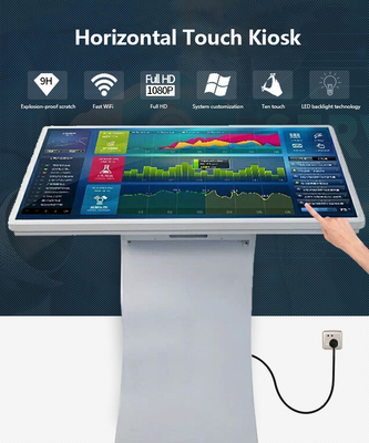 32 43 55 นิ้ว LCD HD Display ขาตั้ง Kiosk Android Interactive Tablet