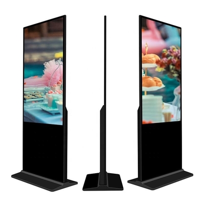 ชั้นวางทีวีแนวตั้งแบบสัมผัส Kiosk 4k Indoor Advertising HD Lcd