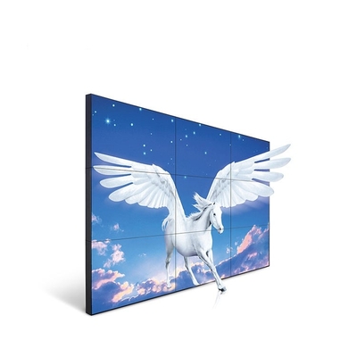 ผนังวิดีโอป้ายดิจิตอลในร่ม 2K 4K HD 2x3 3x3 ผนังวิดีโอ LCD ขอบแคบ