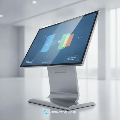 เวลาตอบสนอง 8 Ms Multi Touch Digital Signage บริการ CPU Quad-core และความสว่าง 400 Cd m2 ที่สมบูรณ์แบบสําหรับคิออสก์อินเตอร์เอคทีฟ