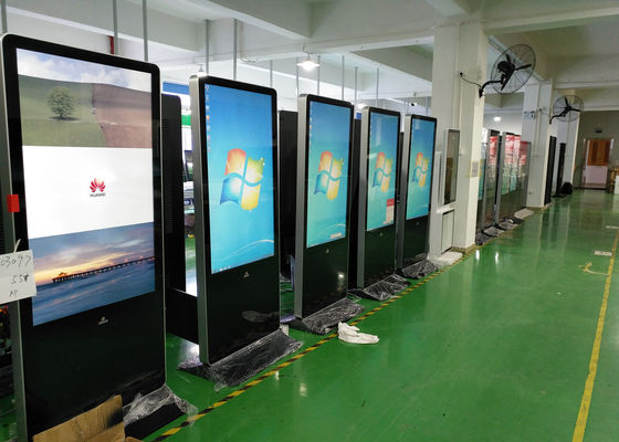 ตู้ตั้งพื้น LCD ป้ายดิจิตอลขนาด 55 นิ้ว 1920x1080 HDMI FCC